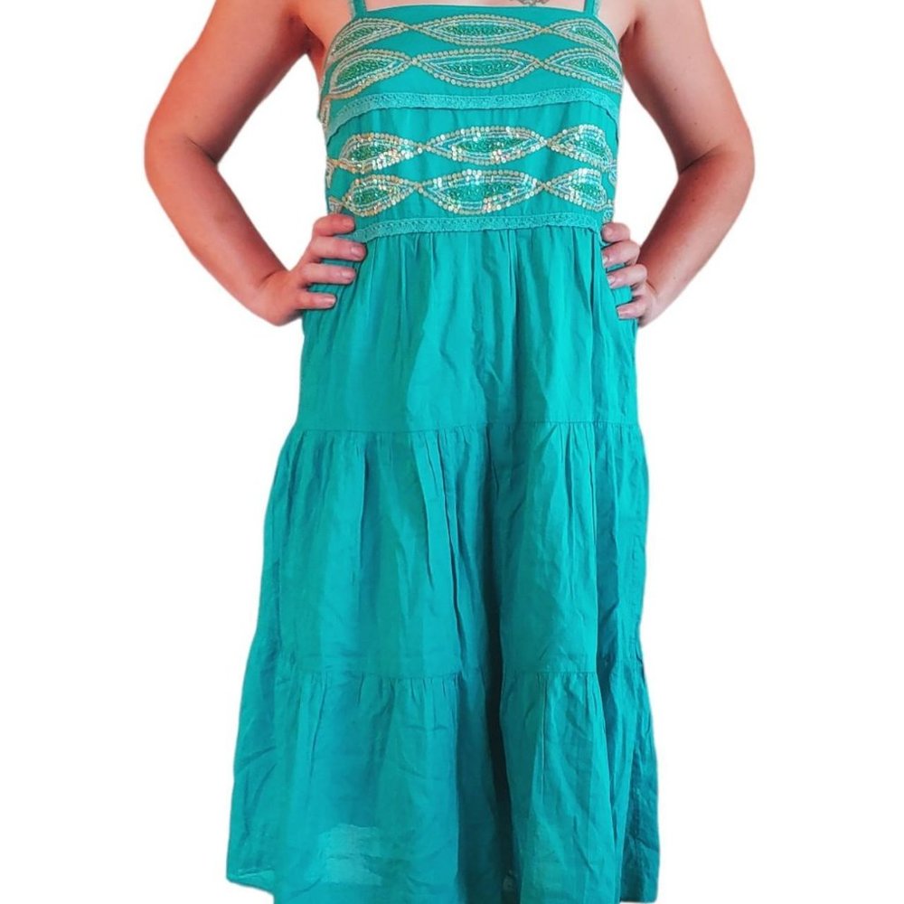 BCBG MaxAzaria Vintage Teal Dress